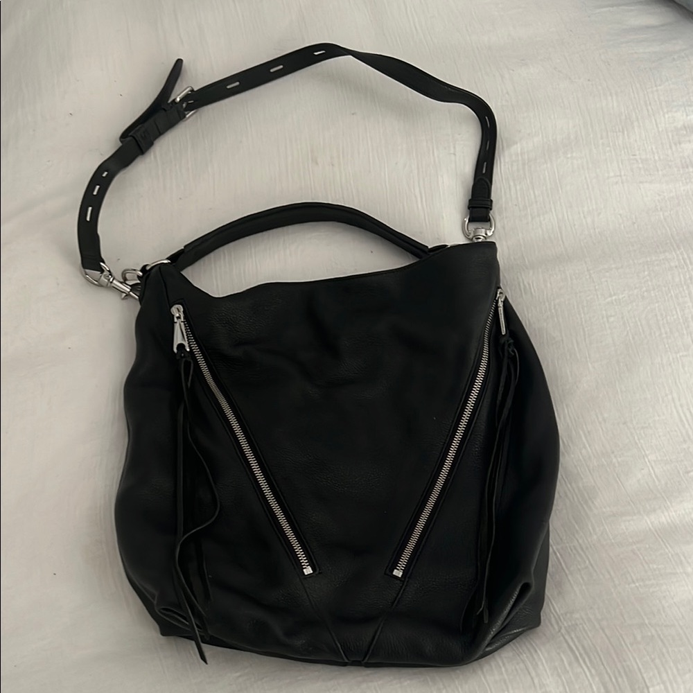Rebecca Minkoff Black Leather Shoulder Bag